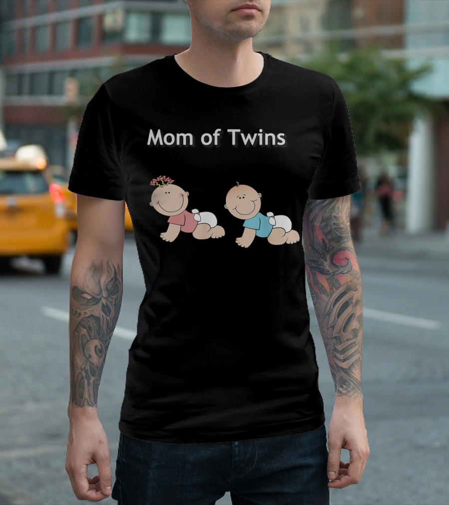 Mom Of Twins One Girl One Boy T-Shirt