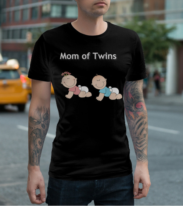 Mom Of Twins One Girl One Boy T-Shirt