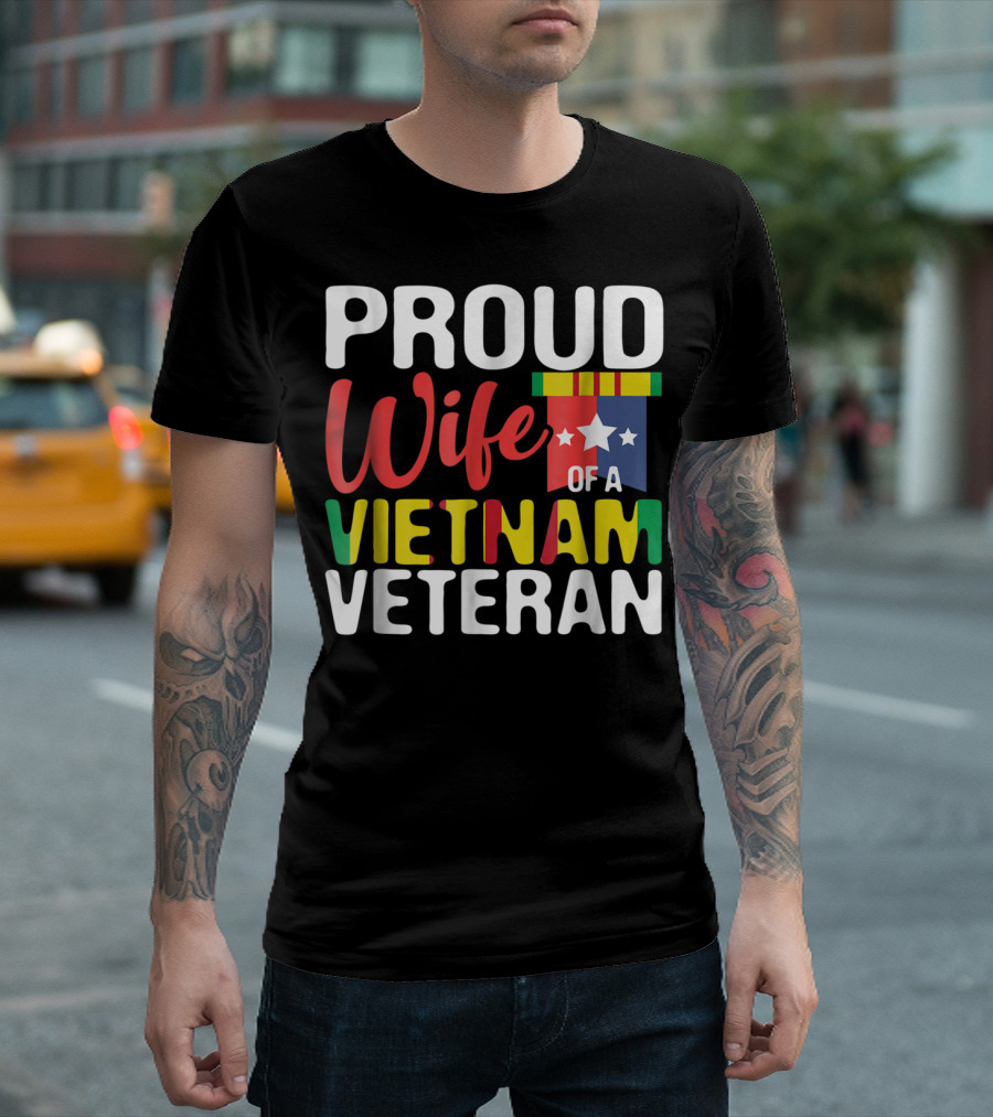 Proud Wife of a Vietnam Veteran T-Shirt