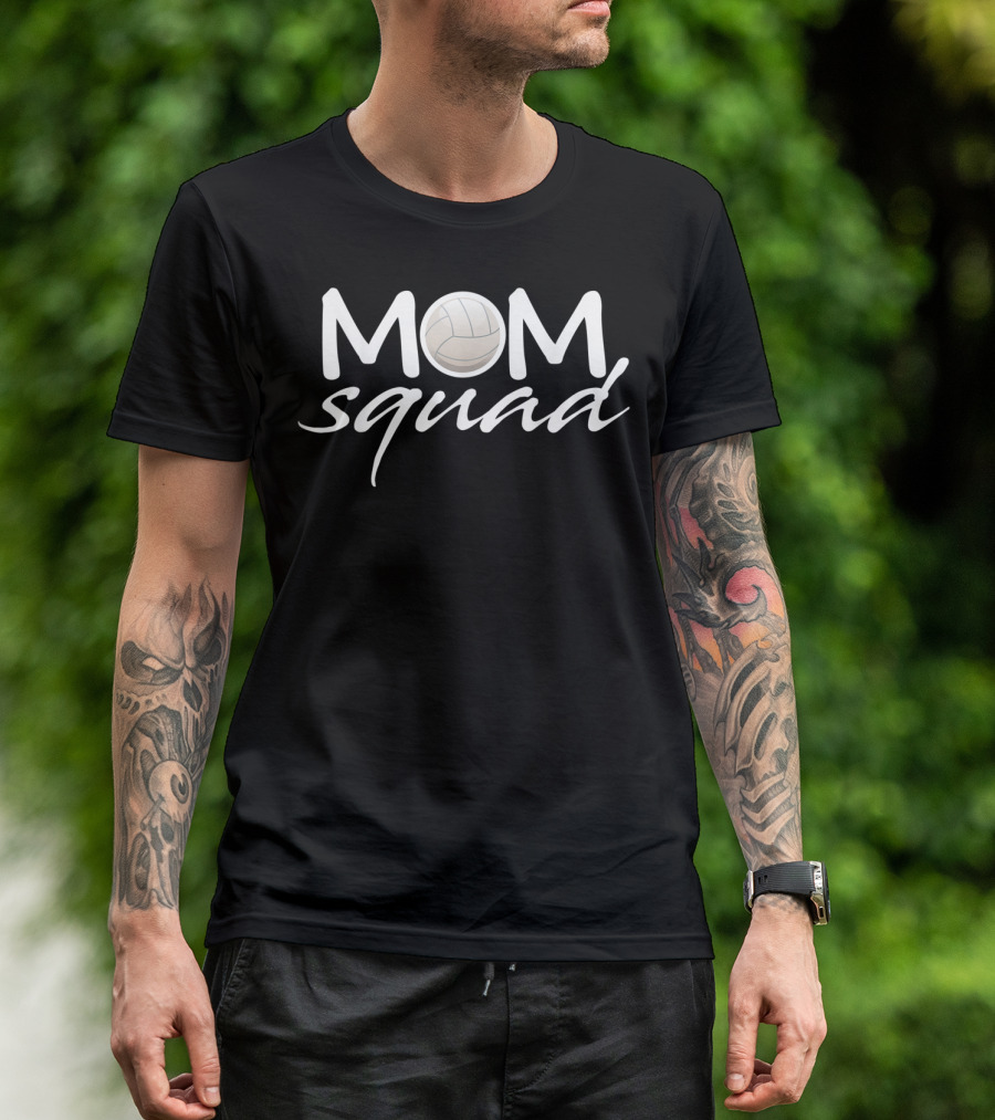 Volleyball Mom Squad For Women Mom Volleyball T-Shirt
