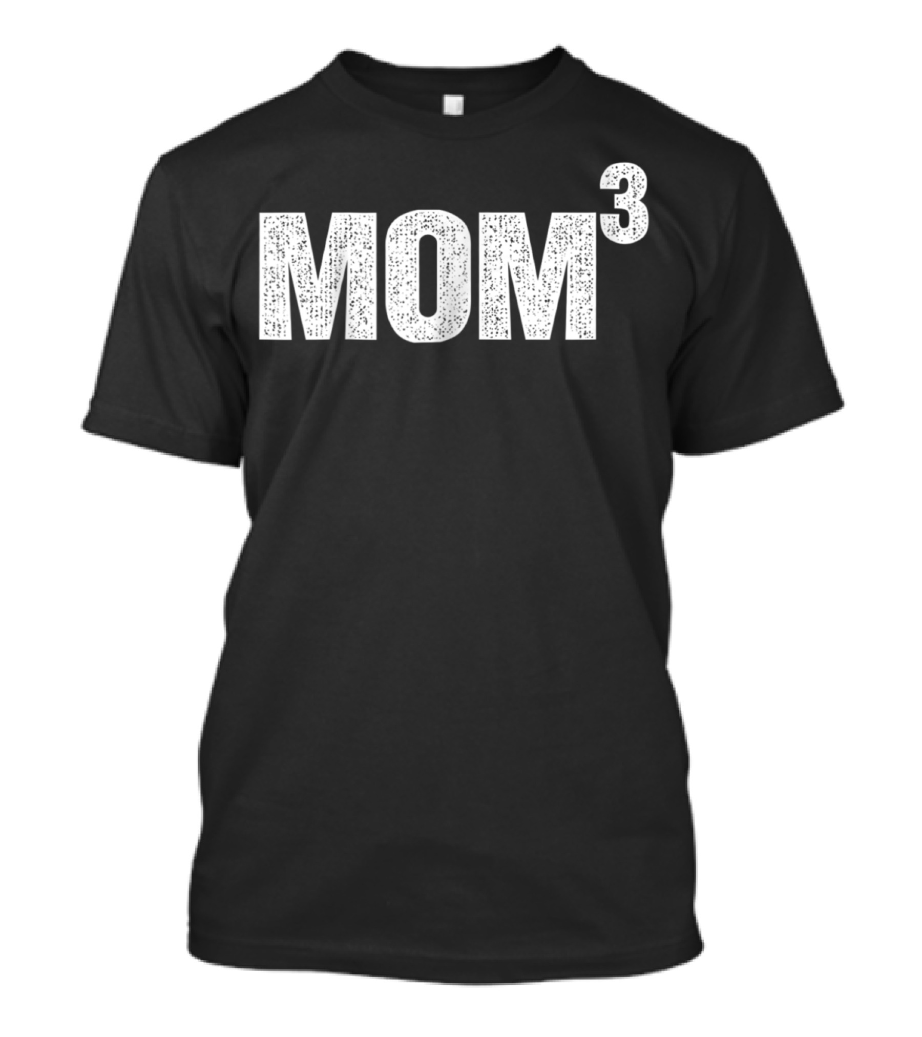 Distressed Mom Cubed Mom Of Three Equation T-Shirt