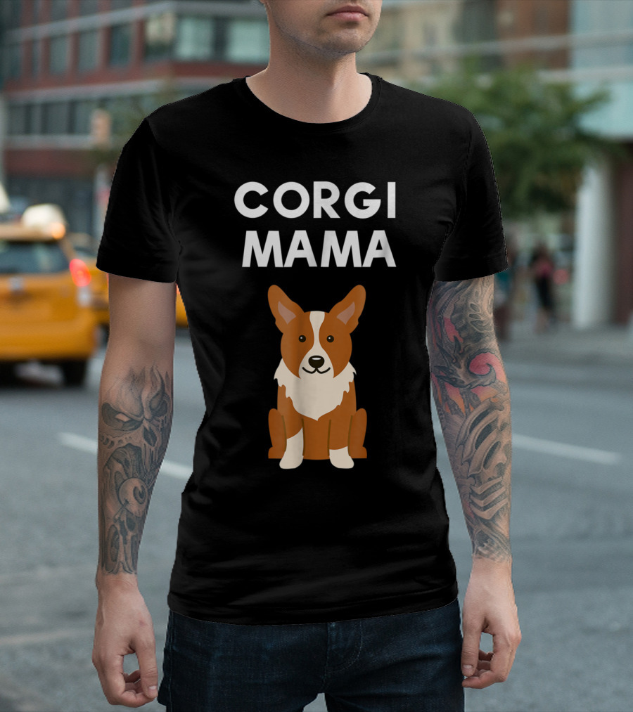 Corgi Mama Corgi Lover Cute Corgi Mom T-Shirt