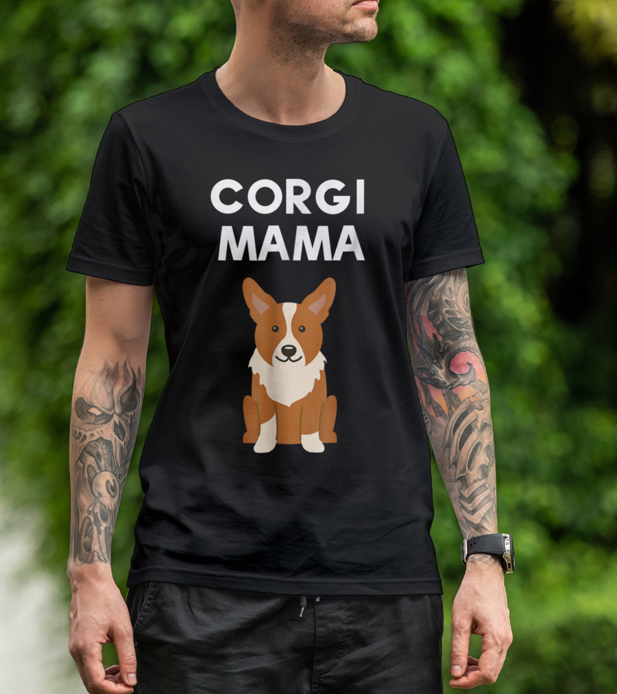 Corgi Mama Corgi Lover Cute Corgi Mom T-Shirt