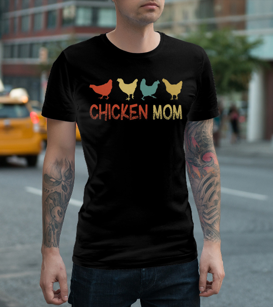 Chicken Mom Funny Crazy Chicken Lady T-Shirt