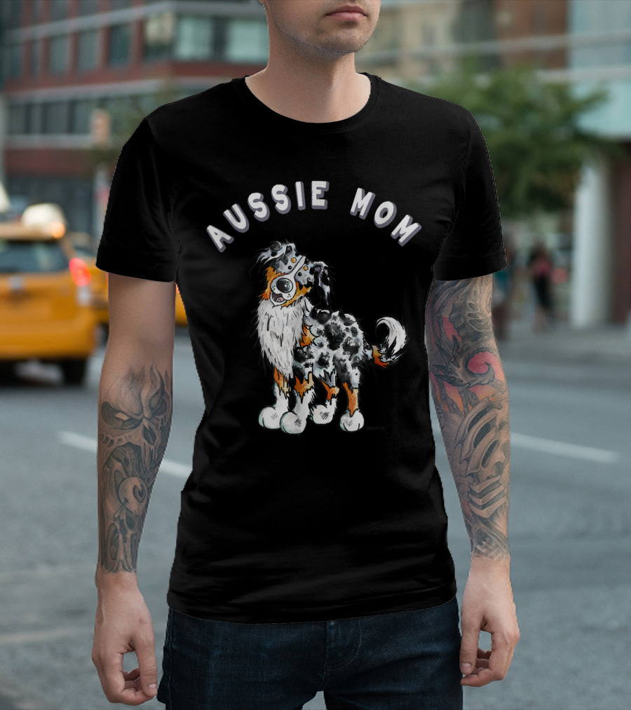 Aussie Mom Australian Shepherd T-Shirt