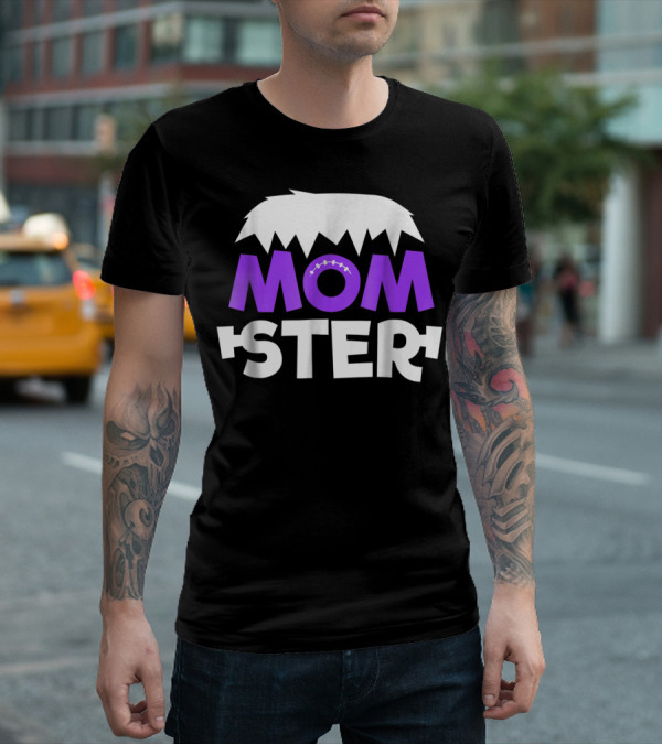 Momster Momster Funny Mom Frankenstein Hair And Stitches T-Shirt