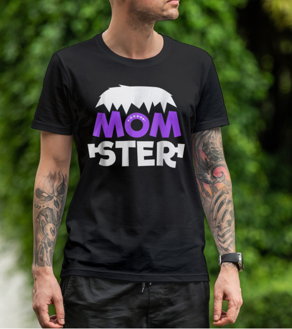 Momster Momster Funny Mom Frankenstein Hair And Stitches T-Shirt