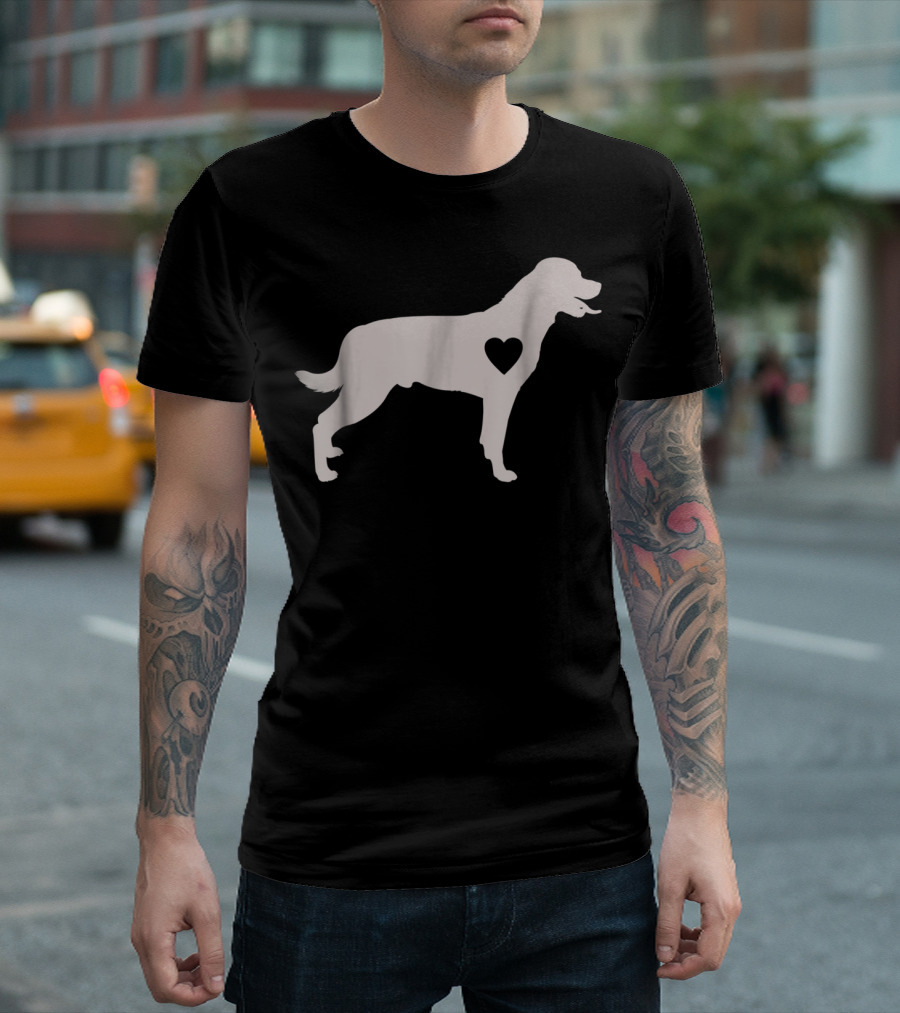 Rottweiler Heart Silhouette Dog Mom Love Idea Dog Mom92 T-Shirt