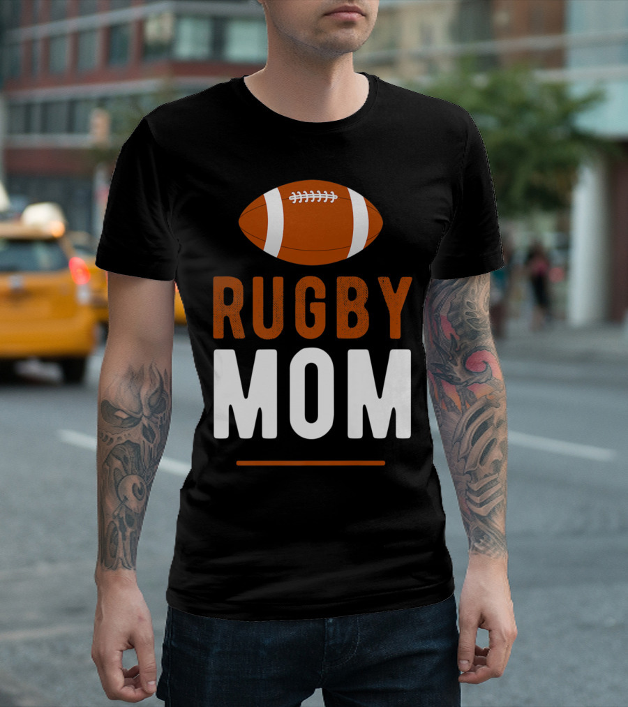 Rugby Mom Sports Ball Team Game T-Shirt
