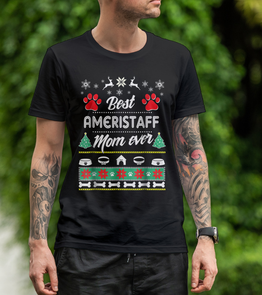 Best Ameristaff Mom Ever Christmas T-Shirt