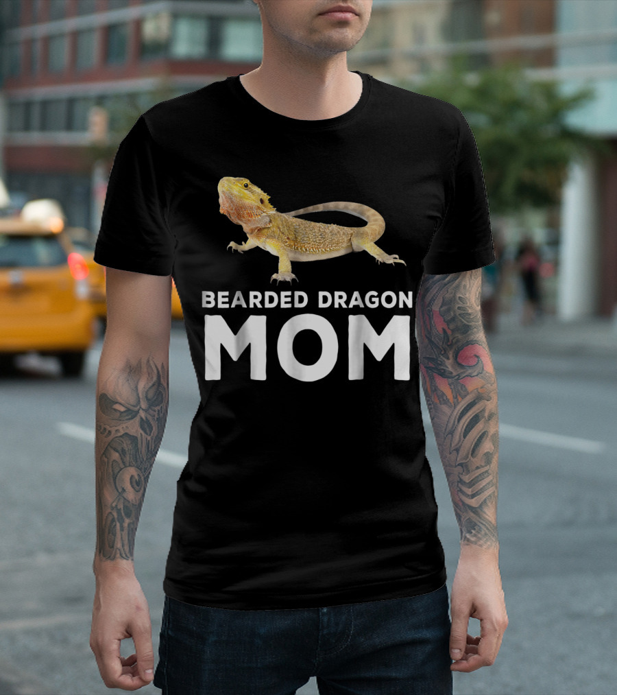 Bearded Dragon Mom Mother Pogona Reptile Enthusiast T-Shirt
