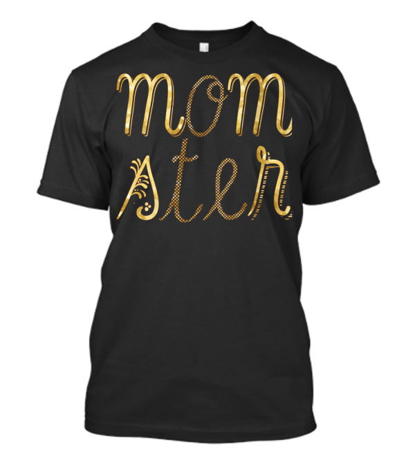 Halloween Momster Decorated Text T-Shirt
