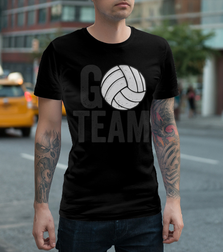 Go Team Volleyball Player Team Coach Family16 Volleyball T-Shirt