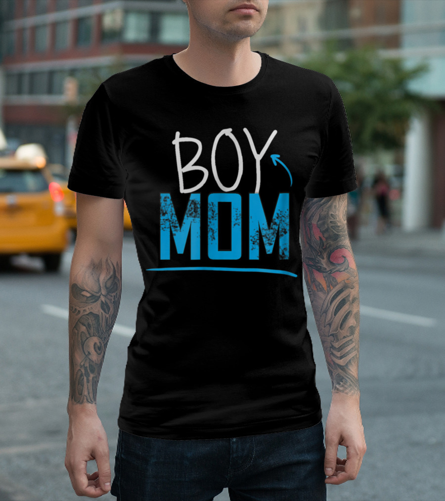 BOY MOM Cute and Cool for Proud Mothers T-Shirt