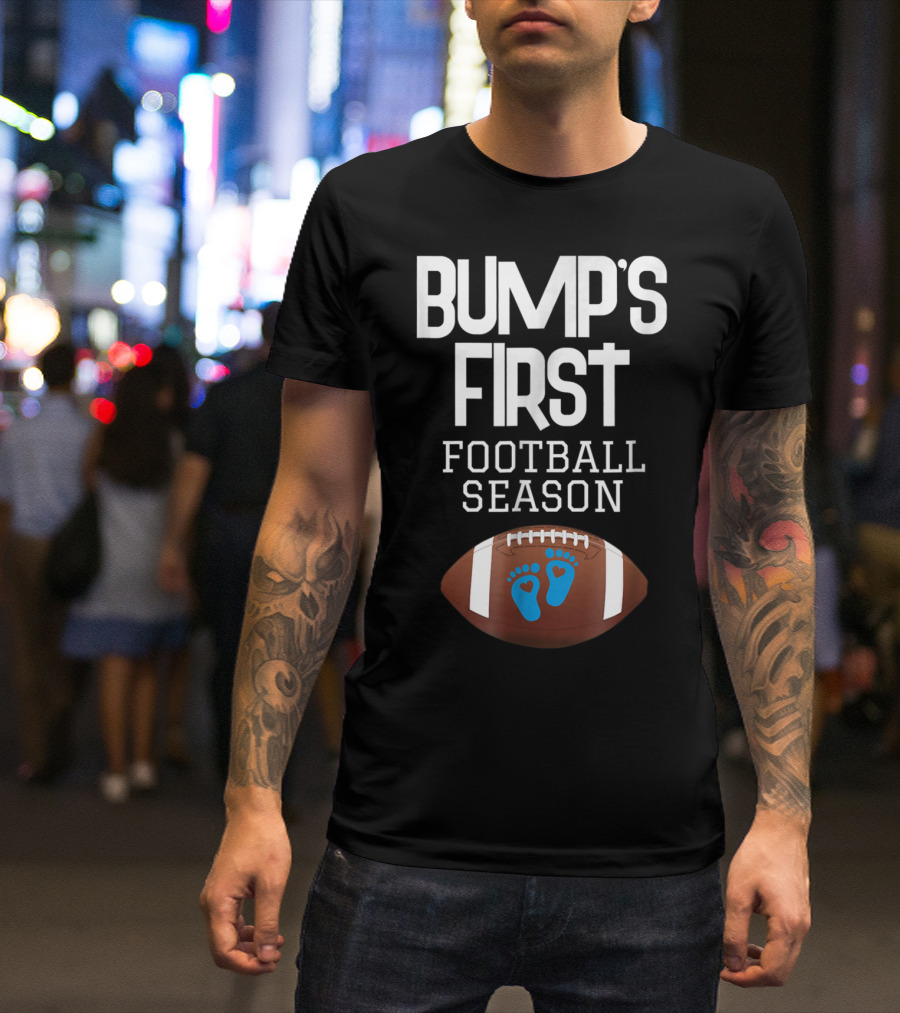 Bump's First Football Season New Mom To Be T-Shirt