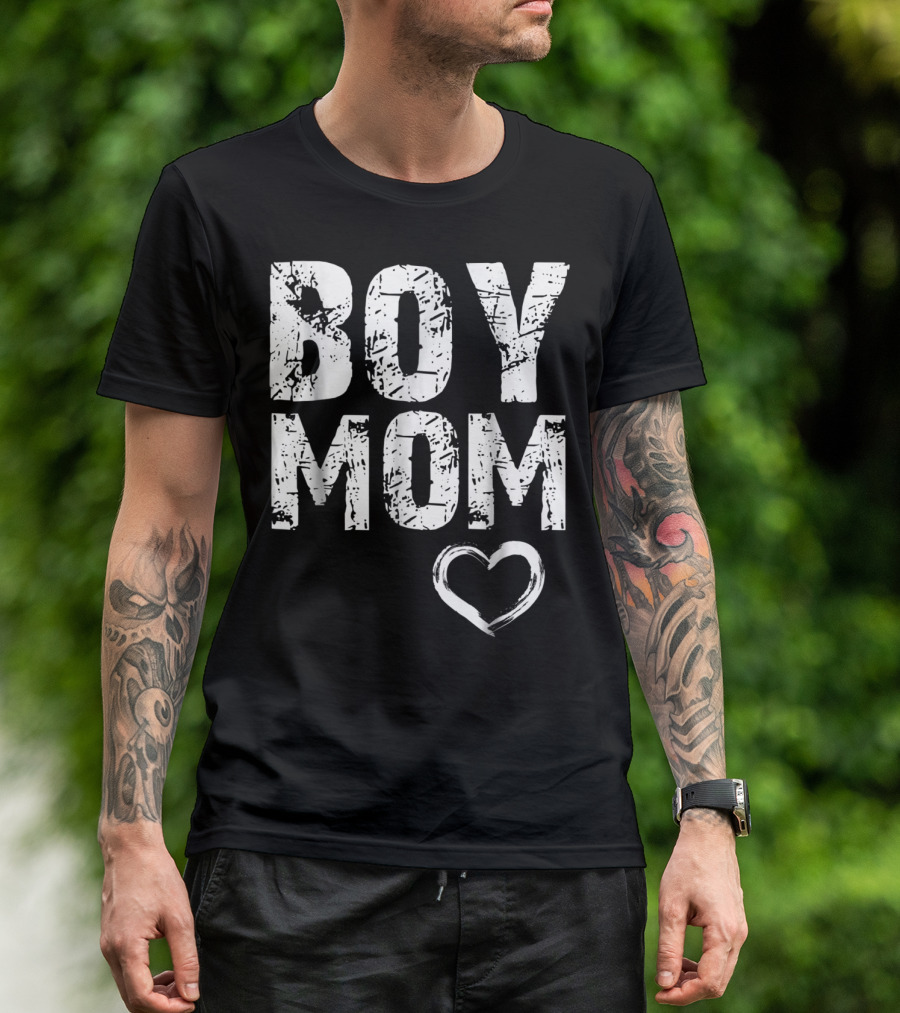 Boy Mom Heart Iconic T-Shirt