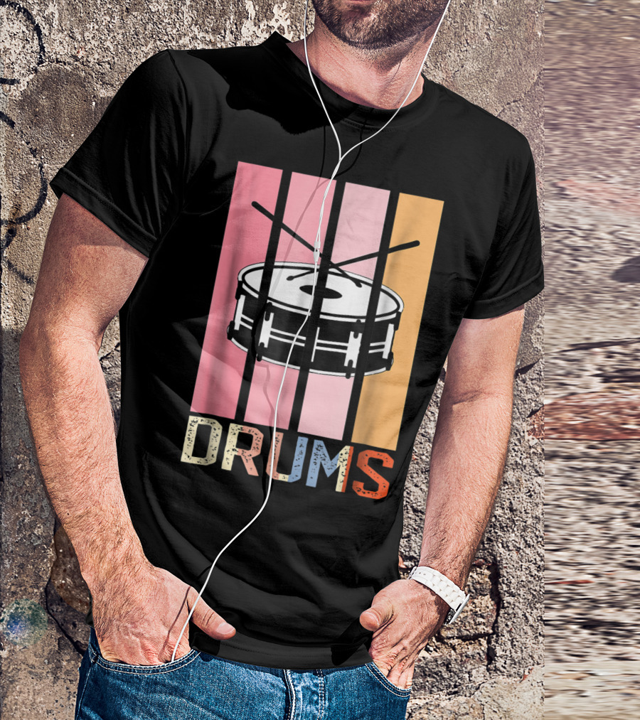Drum Mom Marching Band High School Drums Drums95 T-Shirt