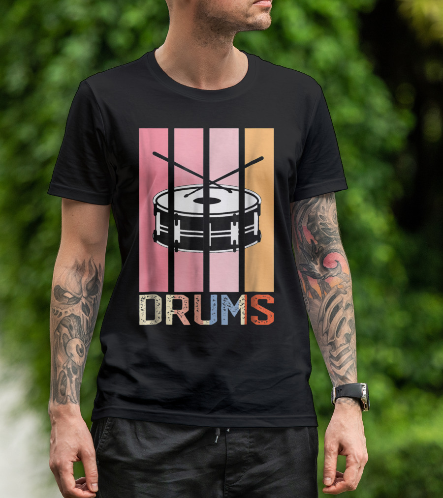 Drum Mom Marching Band High School Drums Drums95 T-Shirt