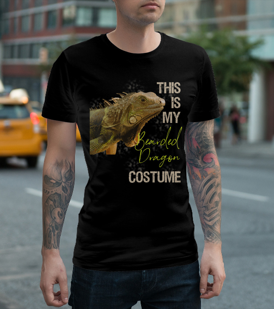 This Is My Bearded Dragon Costume Funny Bearded Dragon Costume Art Apparel Clothes38 T-Shirt