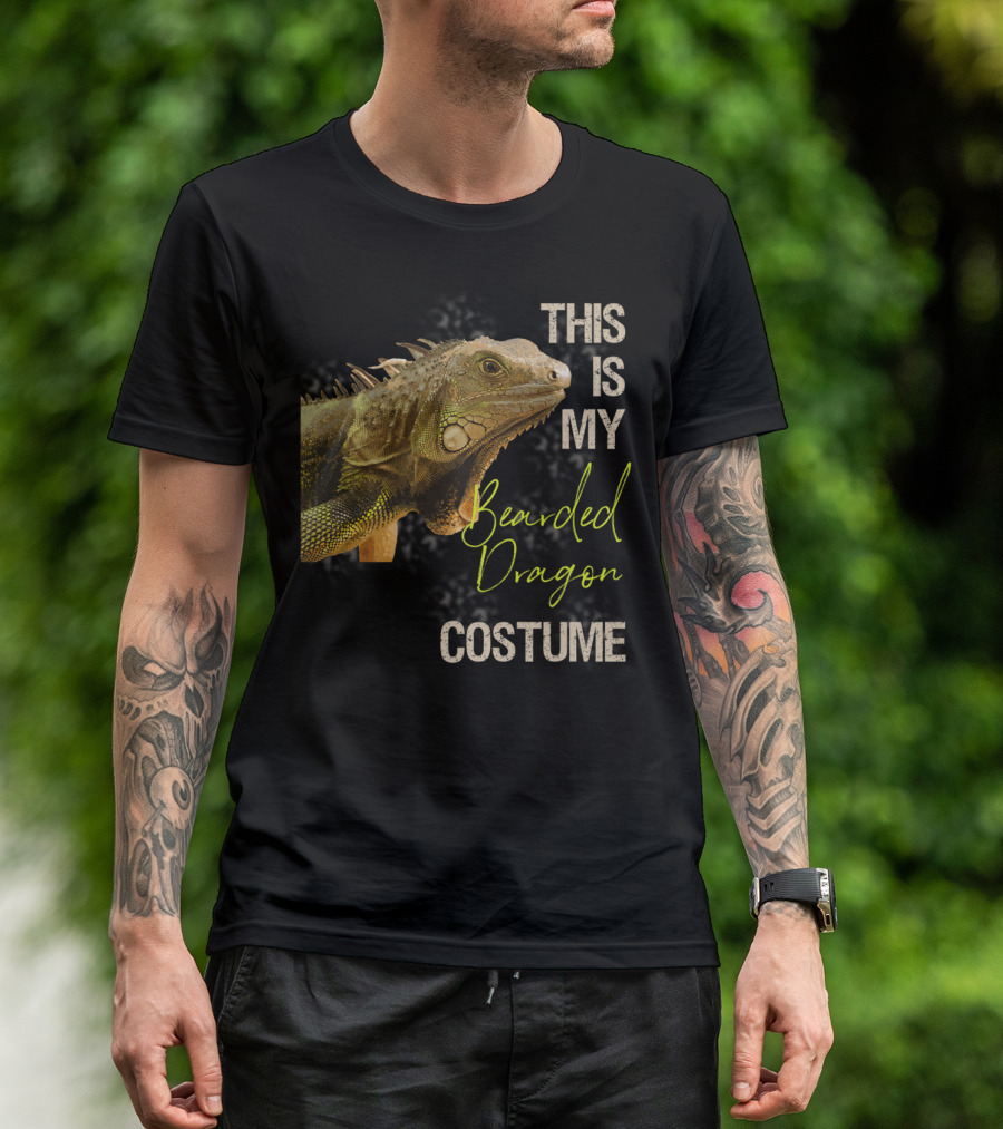 This Is My Bearded Dragon Costume Funny Bearded Dragon Costume Art Apparel Clothes38 T-Shirt