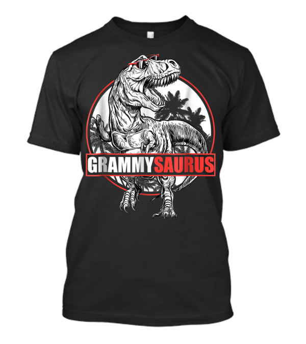 GrammySaurus Dinosaur Grammy Saurus Jurassic T-Rex Glasses T-Shirt
