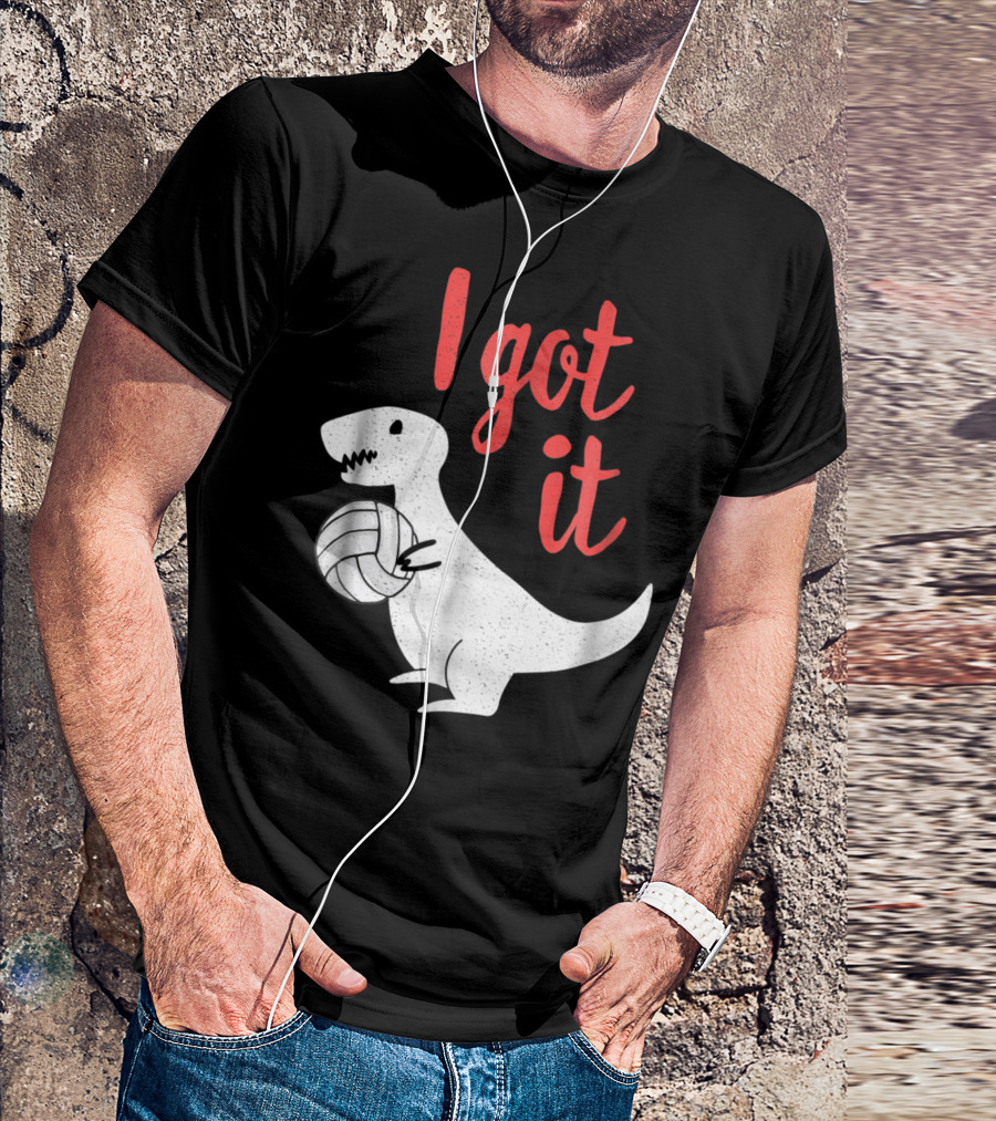 I Got It Cute TRex Volleyball Mom Dad Dinosaur T-Shirt