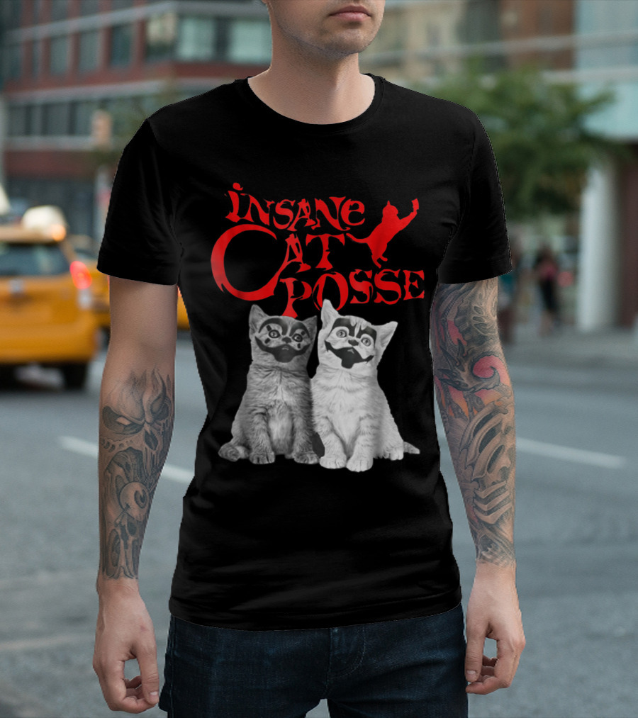 Insane Cat Posse Halloween Funny Clowns Mom Lover T-Shirt