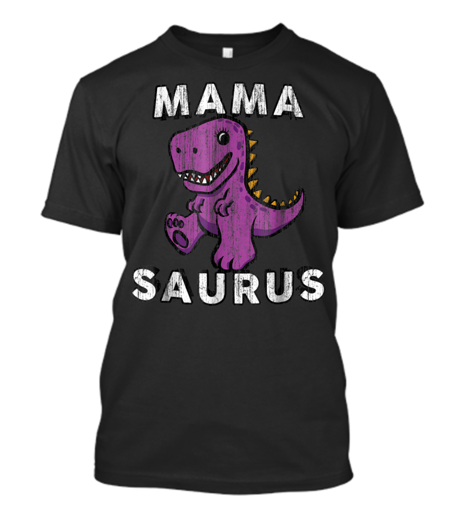 Mama Saurus Rex Dinosaur72 Funny Vintage Mom T-Shirt