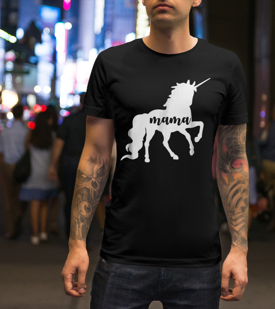 Mama Unicorn Horse New T-Shirt