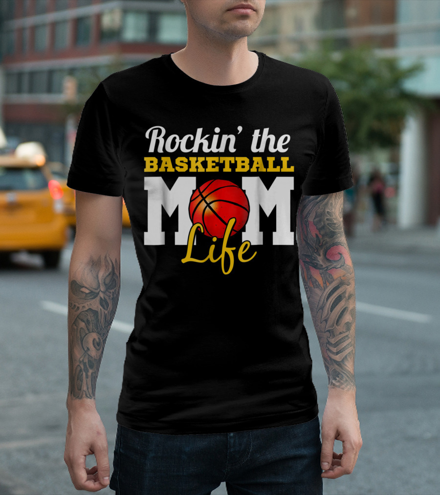 Rockin' the Basketball Mom Life T-Shirt