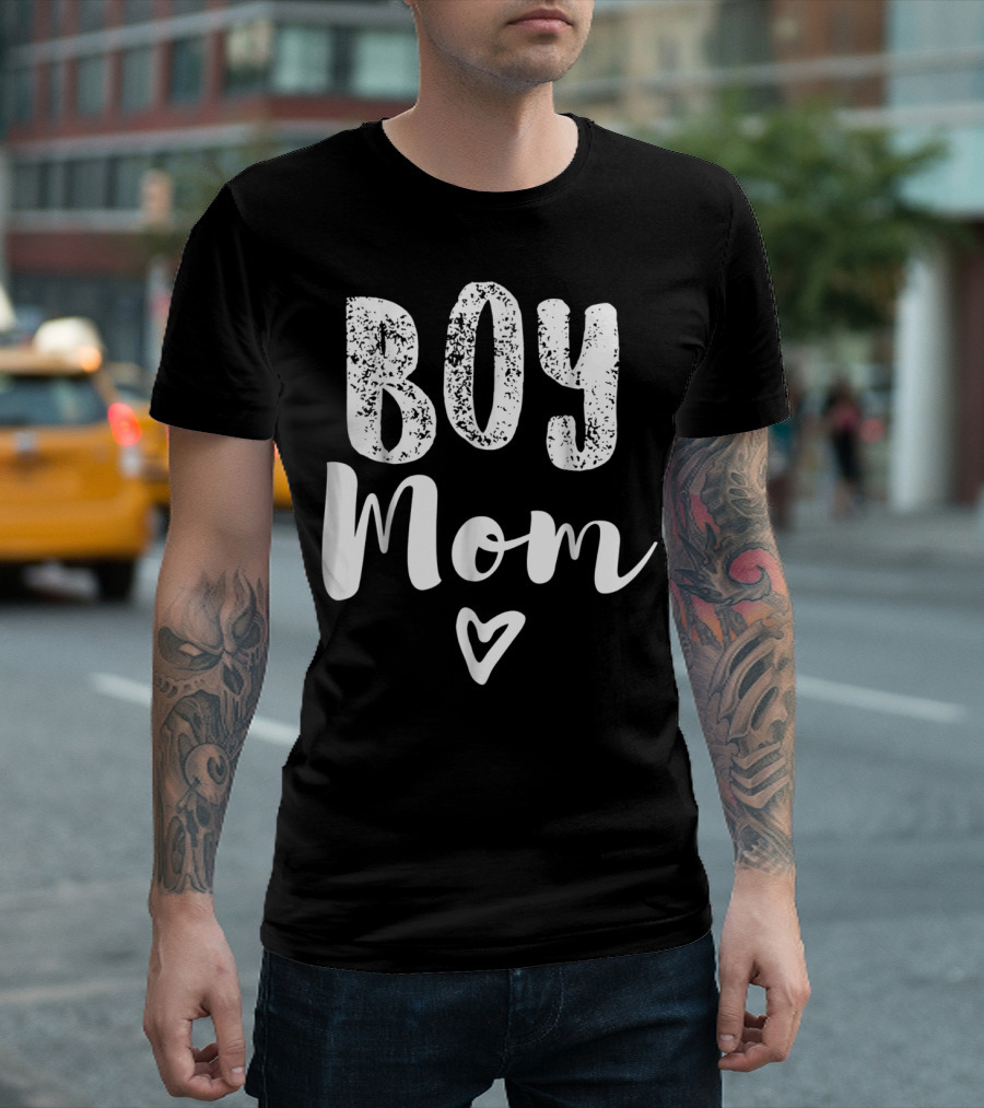 Boy Mom Heart Tshirt23Boy T-Shirt