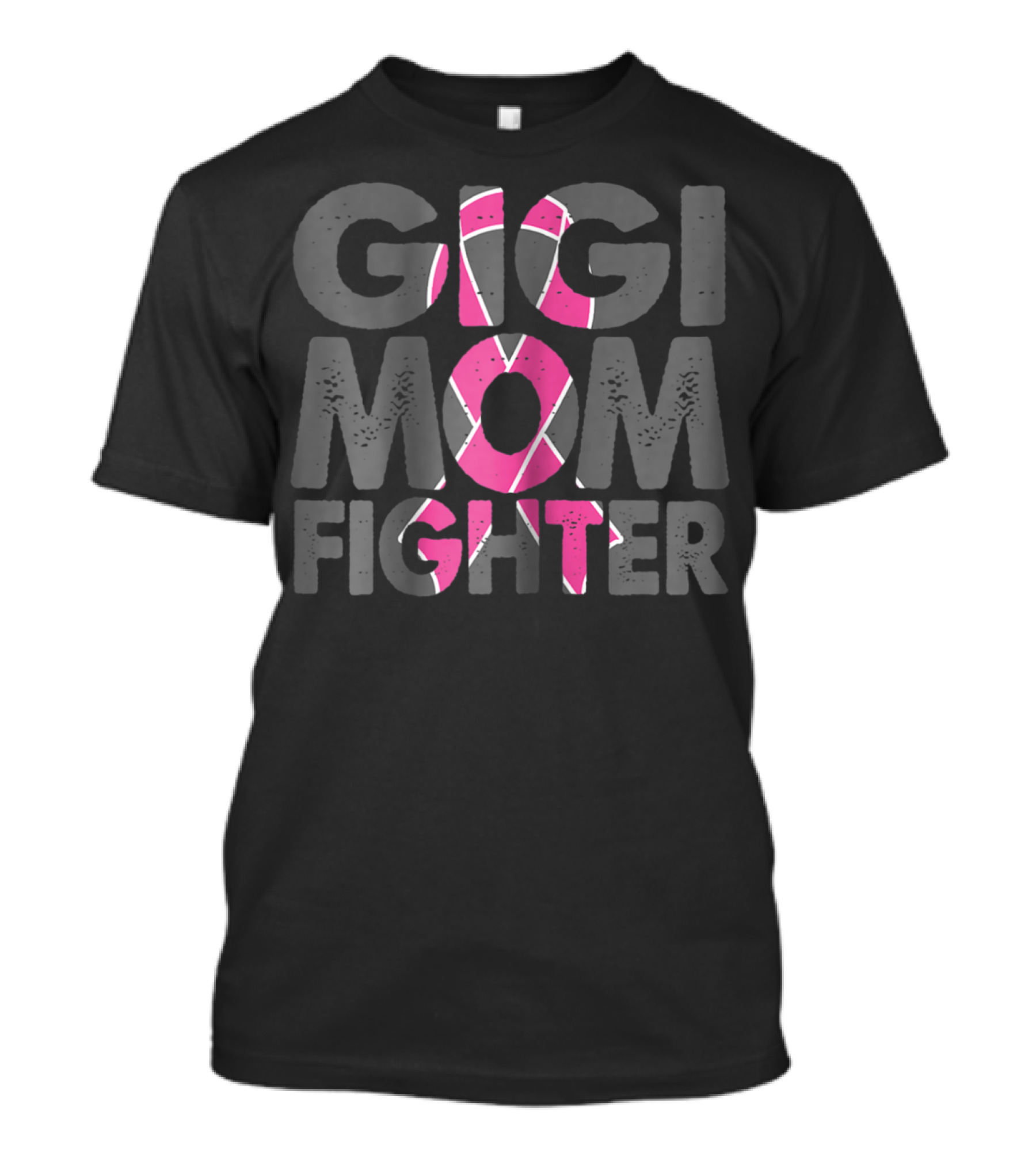 Gigi Mom Fighter Breast Cancer Awareness Pink T-Shirt
