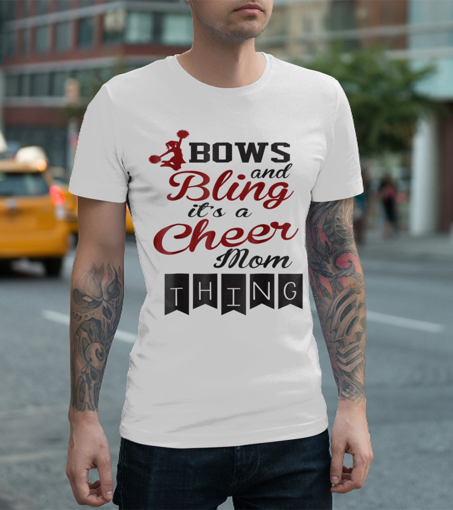 Bows and Bling It's a Cheer Mom Thing T-Shirt