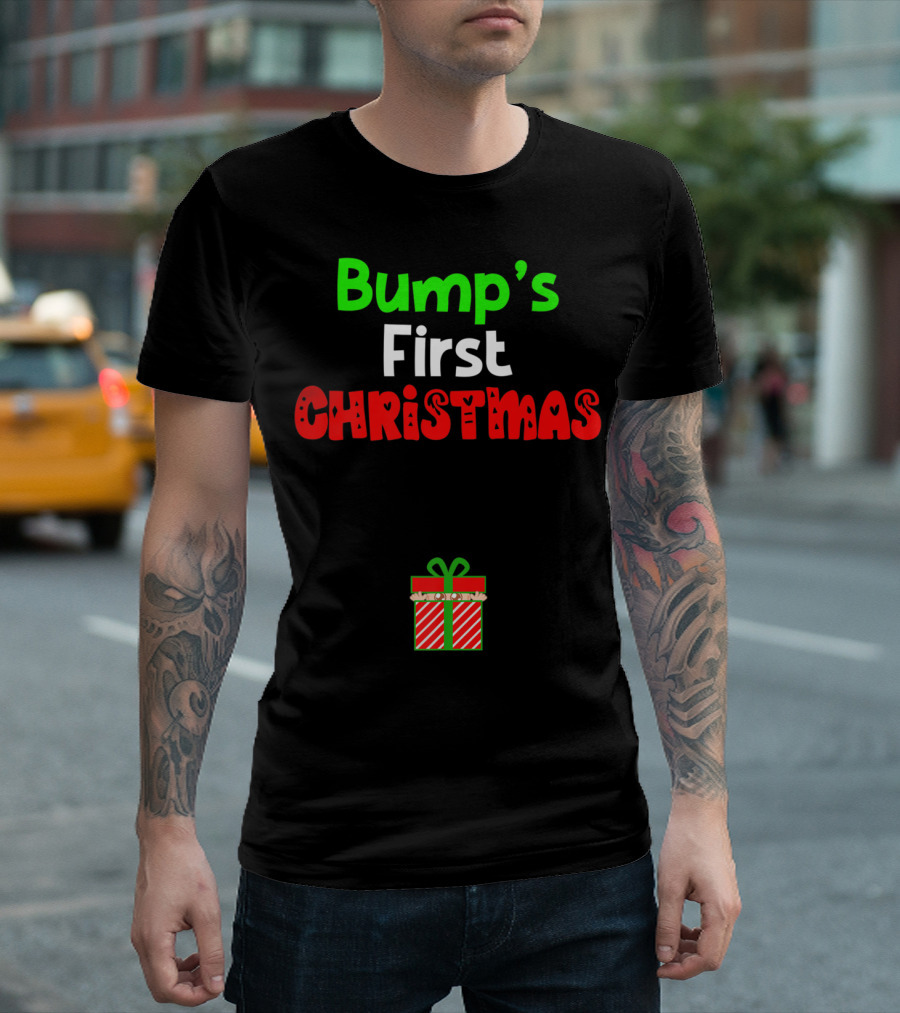 Bump's First Christmas Pregnant Expecting Gift T-Shirt