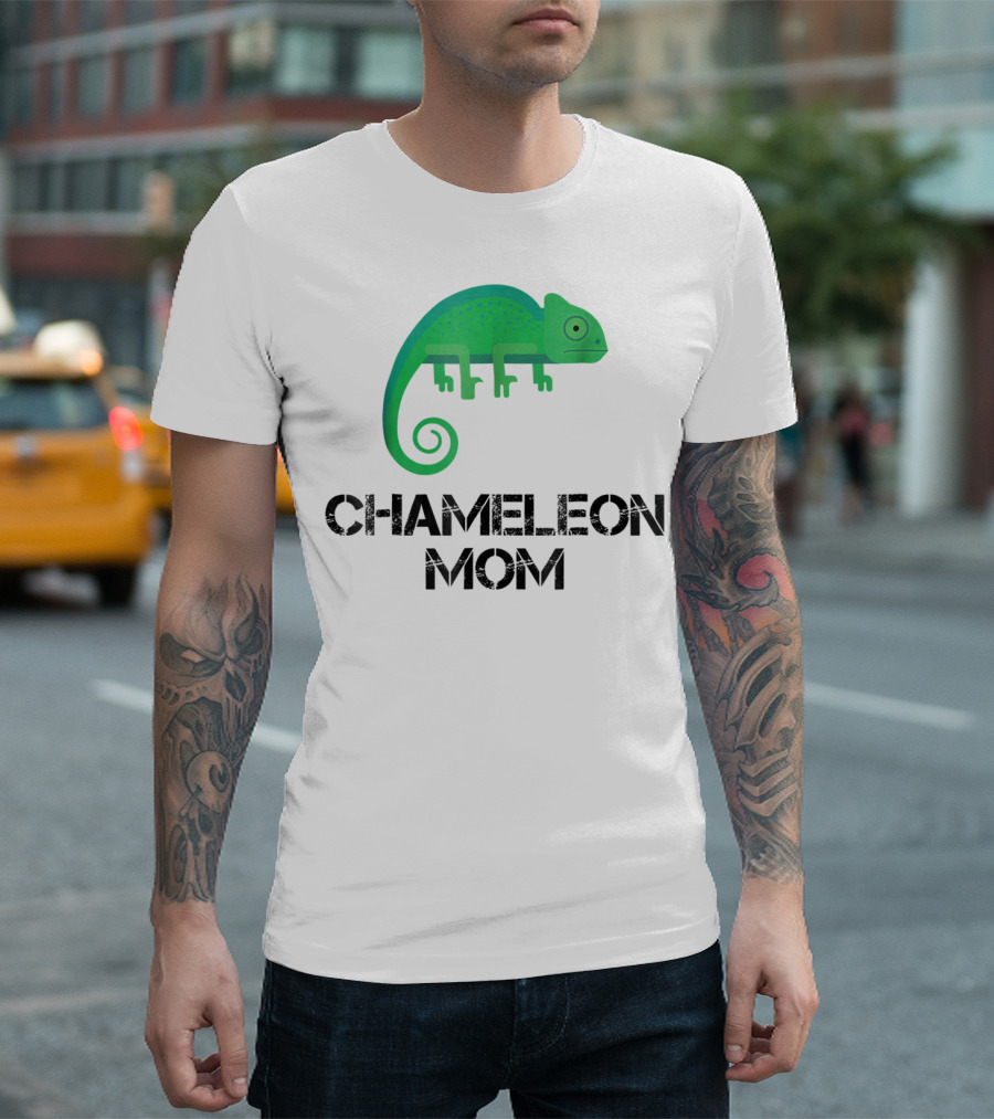Chameleon Mom Chameleon Owner Green Reptile T-Shirt
