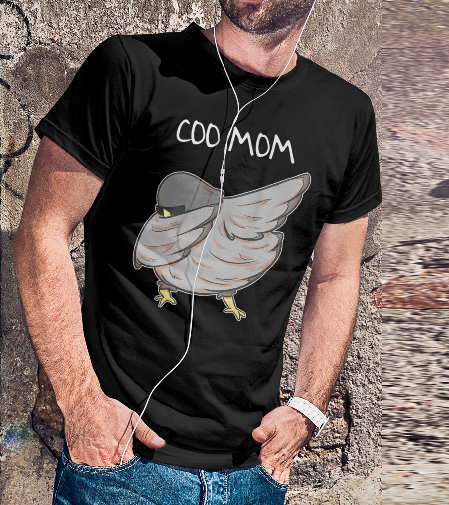 Coo Mom Pigeon Funny Cool Bird Pun Dabbing T-Shirt