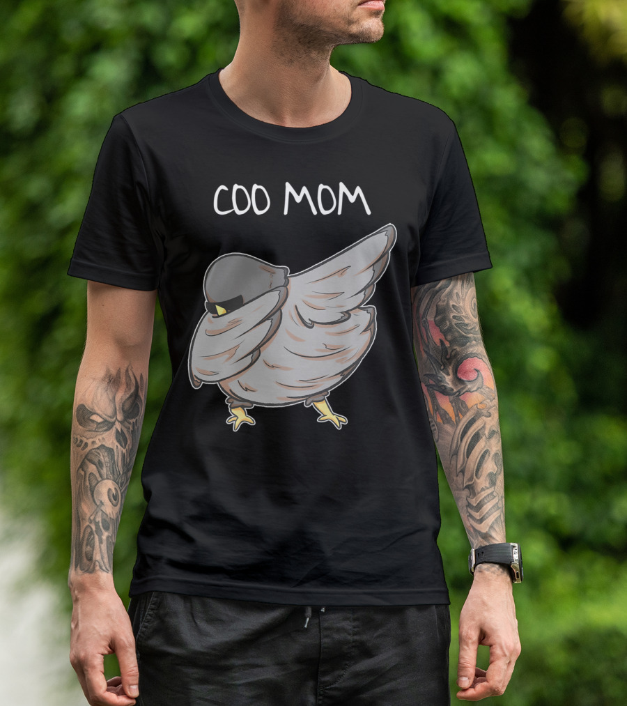 Coo Mom Pigeon Funny Cool Bird Pun Dabbing T-Shirt