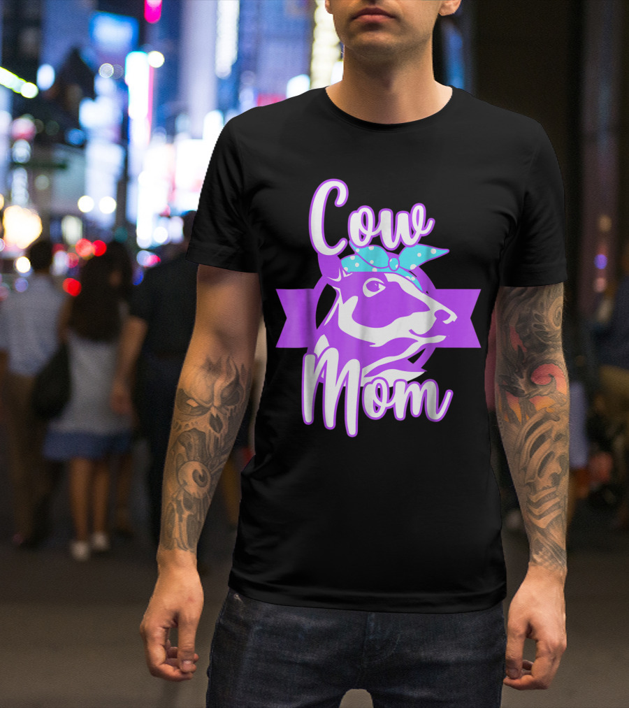 Cow Mom Crazy Cow Lady Dairy Farmer T-Shirt