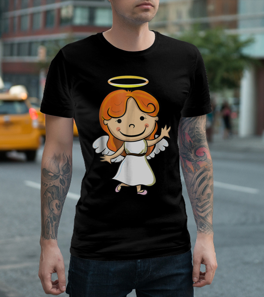 Cute Angel Halo Halloween Costume Christian T-Shirt