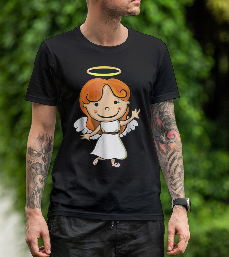 Cute Angel Halo Halloween Costume Christian T-Shirt