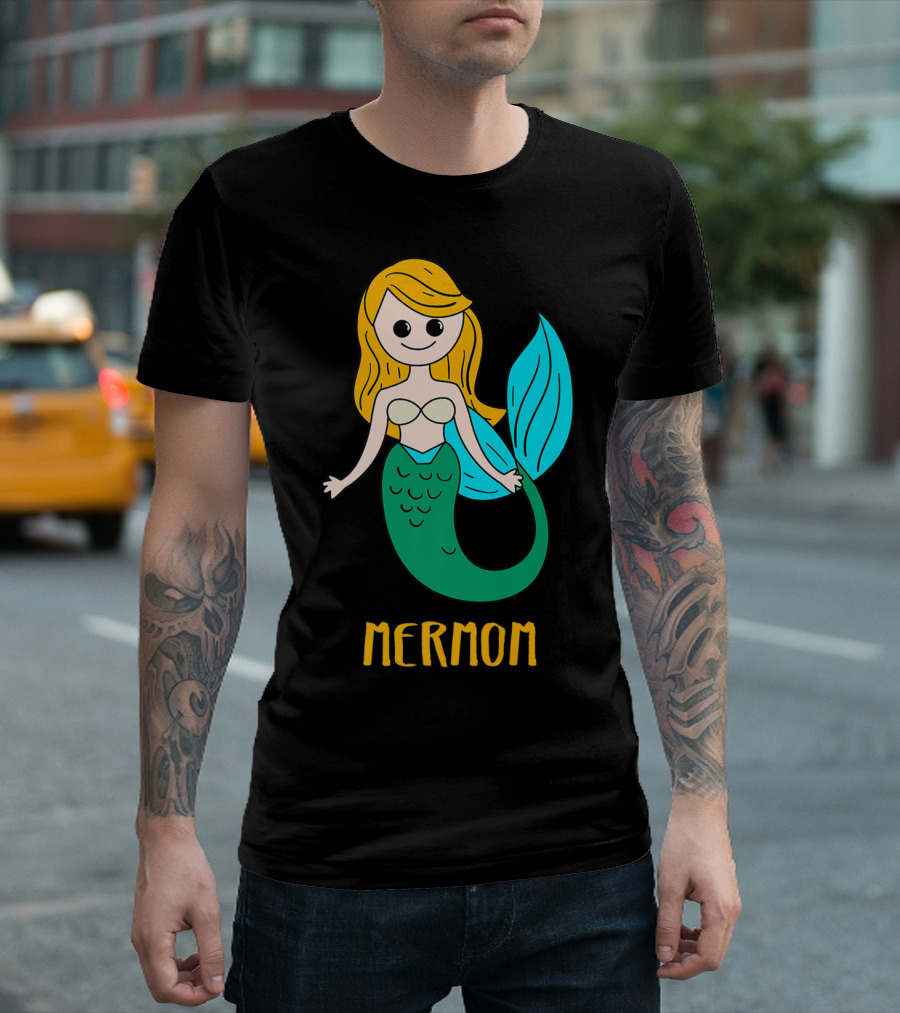 Cute Mermom for Stylish Women and Mothers T-Shirt