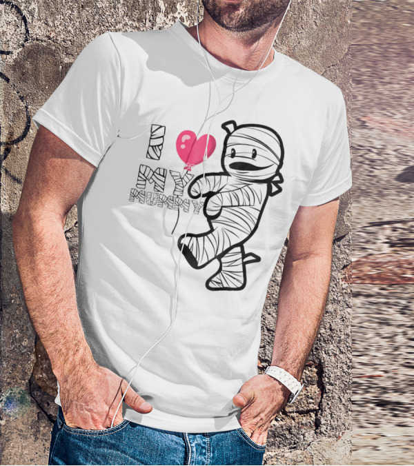 I Love My Mummy Cute Heart Balloon T-Shirt