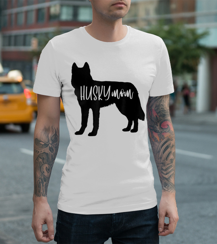 Husky Mom Cute Siberian Dog Mom T-Shirt
