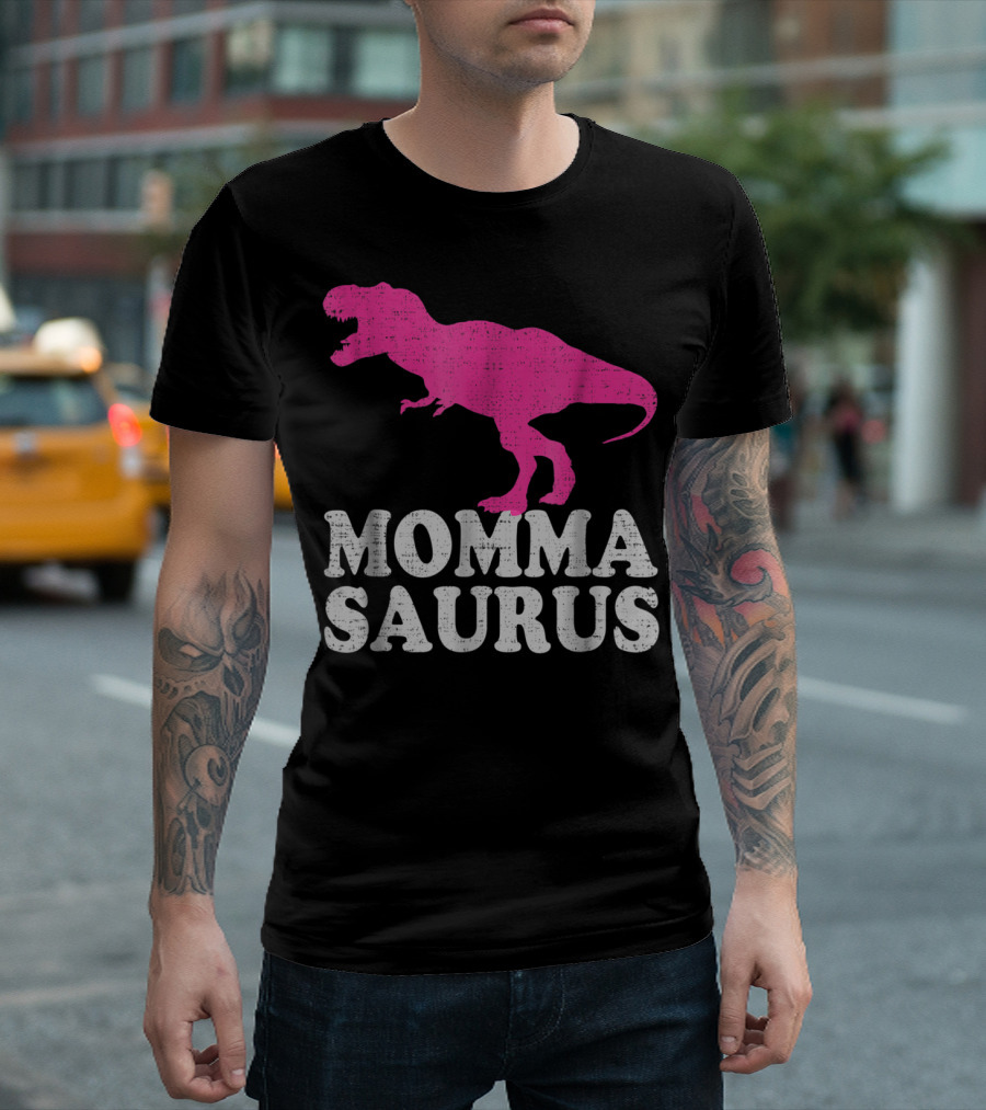 MOMMASAURUS Cute TRex Dinosaur T-Shirt
