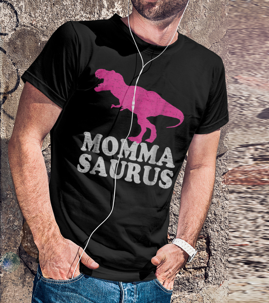 MOMMASAURUS Cute TRex Dinosaur T-Shirt
