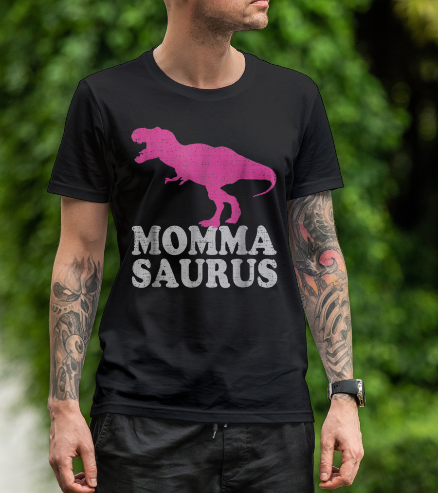 MOMMASAURUS Cute TRex Dinosaur T-Shirt