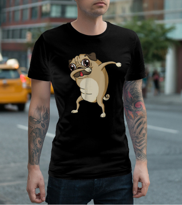 Dabbing Pug Dog Pug Dab Dance T-Shirt