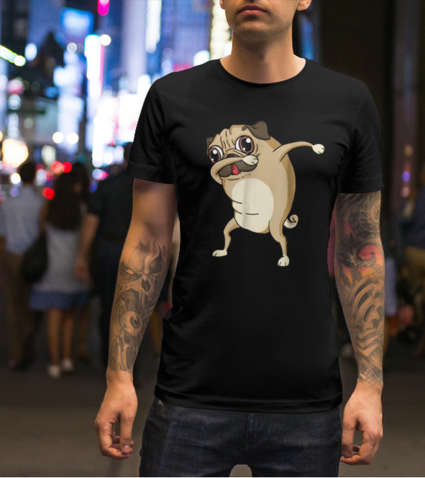 Dabbing Pug Dog Pug Dab Dance T-Shirt