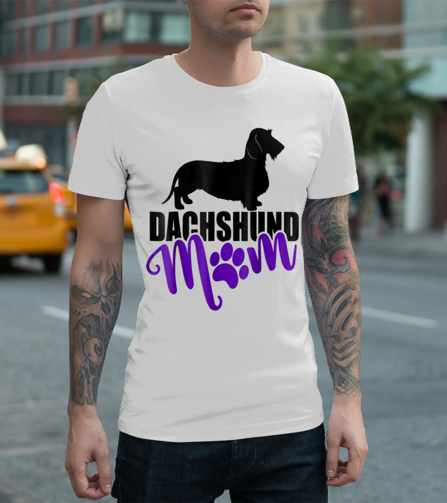 Dachshund Mom Wirehair Paw T-Shirt