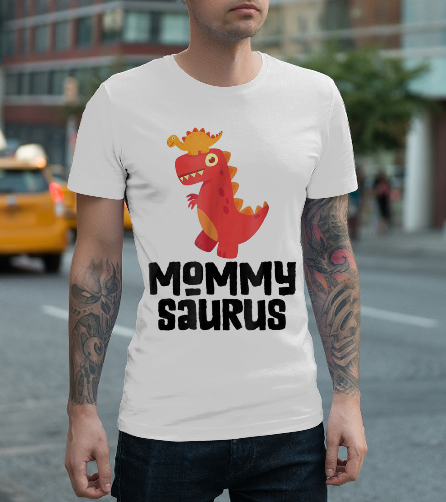 Mommy Saurus Dinosaur Tyrannosaurus Rex T-Shirt